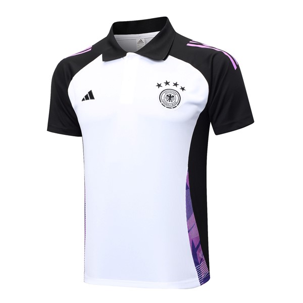 Polo Alemania 2024/2025 Blanco Negro 2